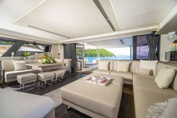 Liquid Sky's saloon, looking aft
