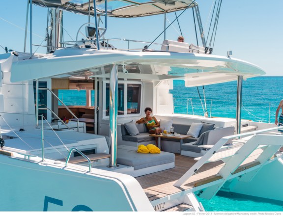 Catamaran LOTUS - Aft deck