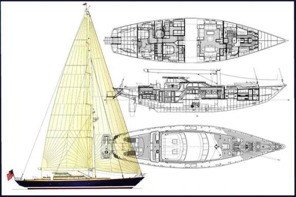 Sailing yacht MARAE - Layout