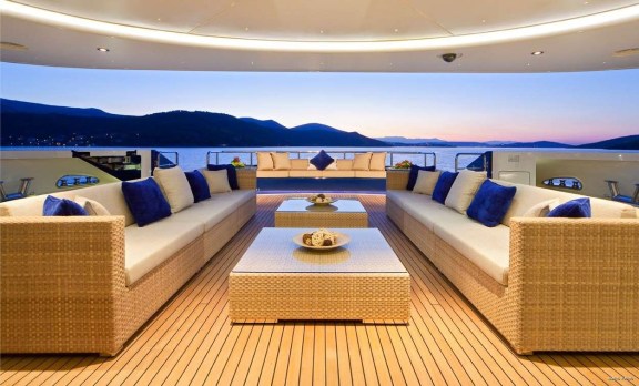 Aft Deck Aboard Yacht MARY-JEAN II