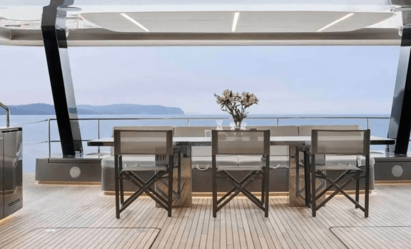 Opendeck Dining Area With Sea Views
