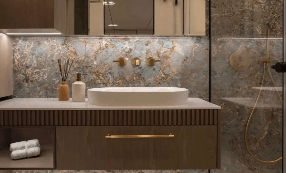 Washroom With Bath Area
