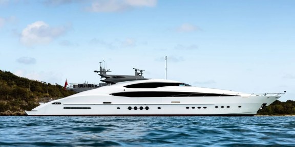 NORMA JEAN Luxury Charter Yacht Palmer Johnson PJ150 Profile