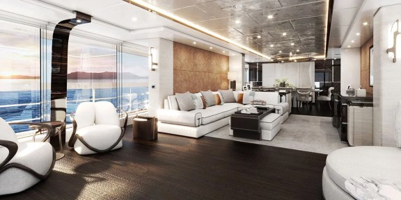 ORION Luxury Charter Yacht Hessen 50M Aluminium FDHF Salon