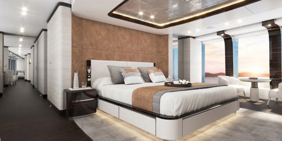 ORION Luxury Charter Yacht Hessen 50M Aluminium FDHF Principle's Stateroom