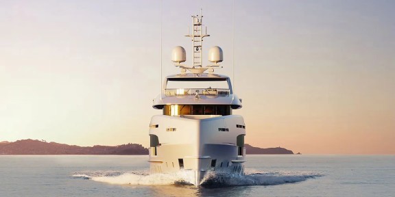 ORION Luxury Charter Yacht Hessen 50M Aluminium FDHF Bow Cruising