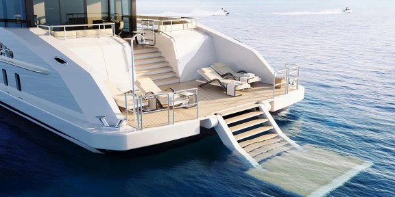 ORION Luxury Charter Yacht Hessen 50M Aluminium FDHF Swim Platform