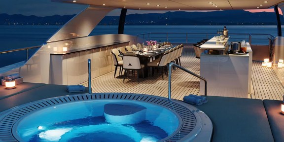 ORION Luxury Charter Yacht Hessen 50M Aluminium FDHF Sun Deck Jacuzzi