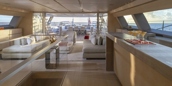 RED DRAGON Luxury Sailing Charter Alloys Yacht 51M Main Salon