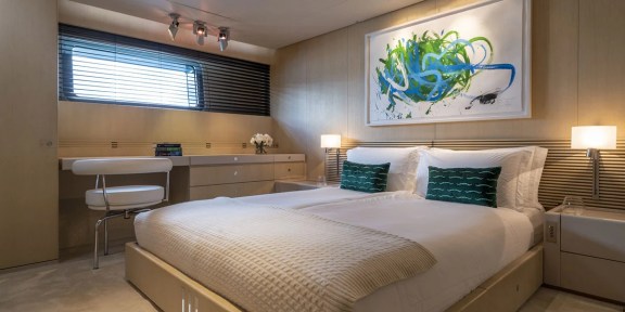 RED DRAGON Luxury Sailing Charter Alloys Yacht 51M Double Bed Cabin