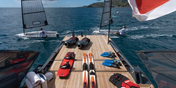 RED DRAGON Luxury Sailing Charter Alloys Yacht 51M Water Toys
