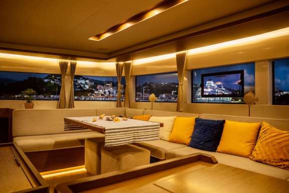 Spacious interior with lots of seating areas