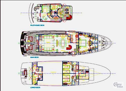 VivieRae yacht - ex CaryAli - Layout