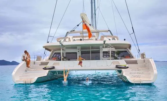 Zingara under sail