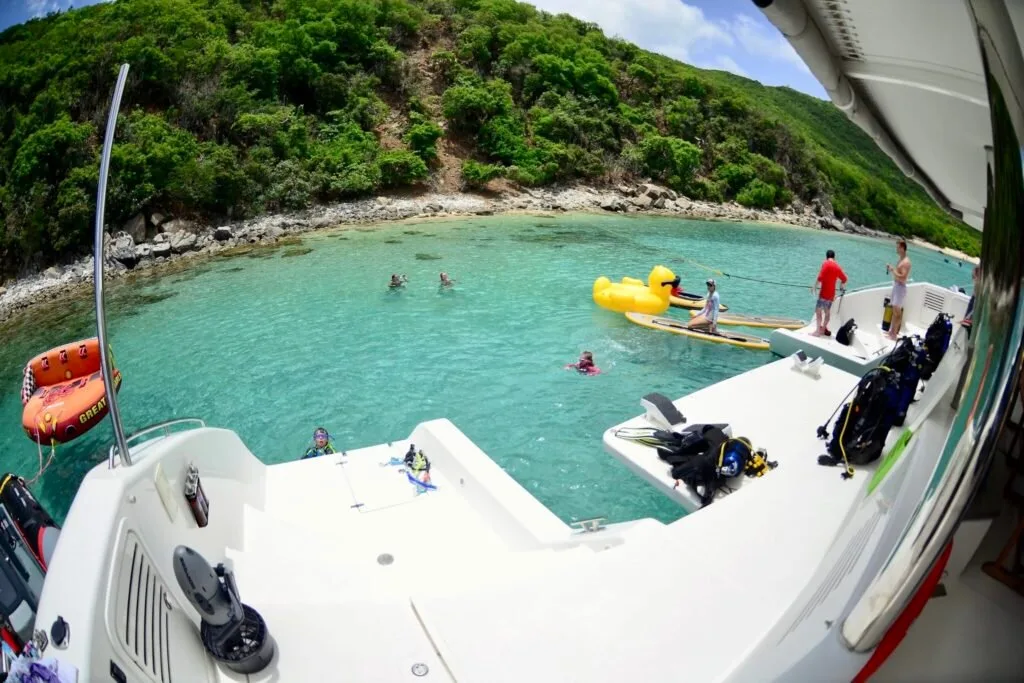 Fun day on catamaran TRANQUILITY