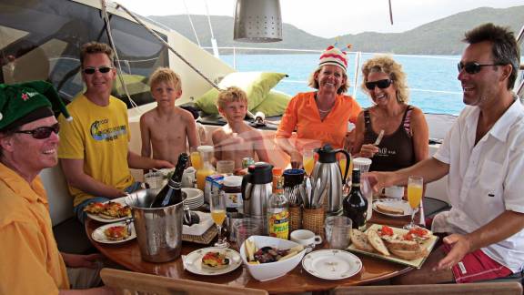 Breakfast time on Belline 2