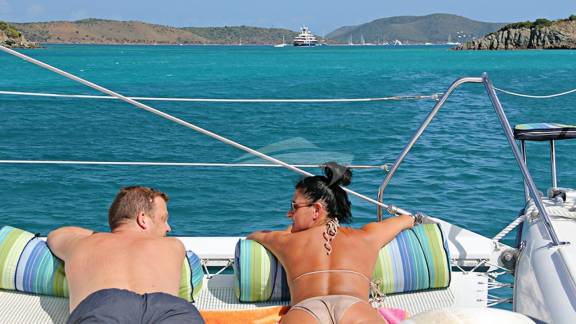 Relax and Enjoy - Lounging on the bow of Belline 2