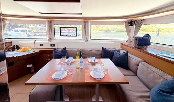 The interior dining area on Kerry Lee