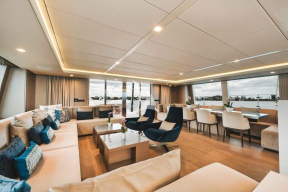Interior lounge and dining