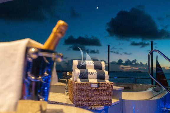 Champagne in the Jacuzzi