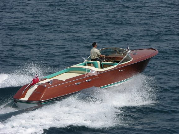 BLUE MOON's RIVA tender seats up to 8 guests comfortably.