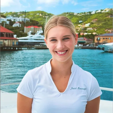 Crew of JUST ENOUGH|Lily Rosdahl Beattie — Stewardess