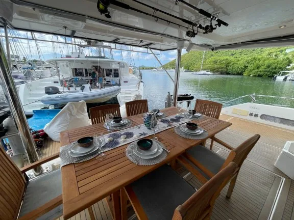EMYSA aft deck set for al fresco dining