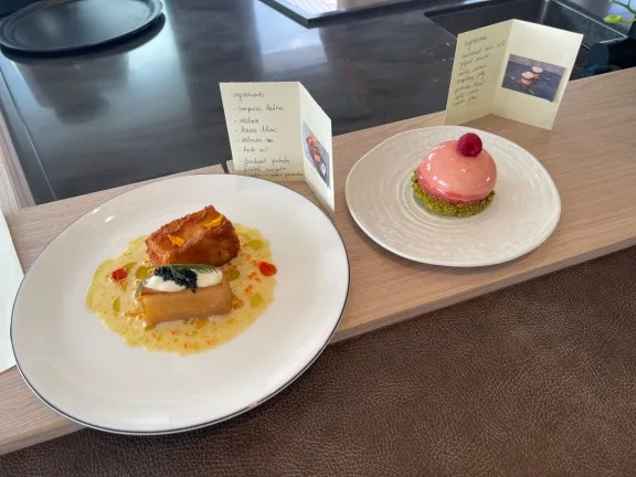 SIETE MARES plated dessert