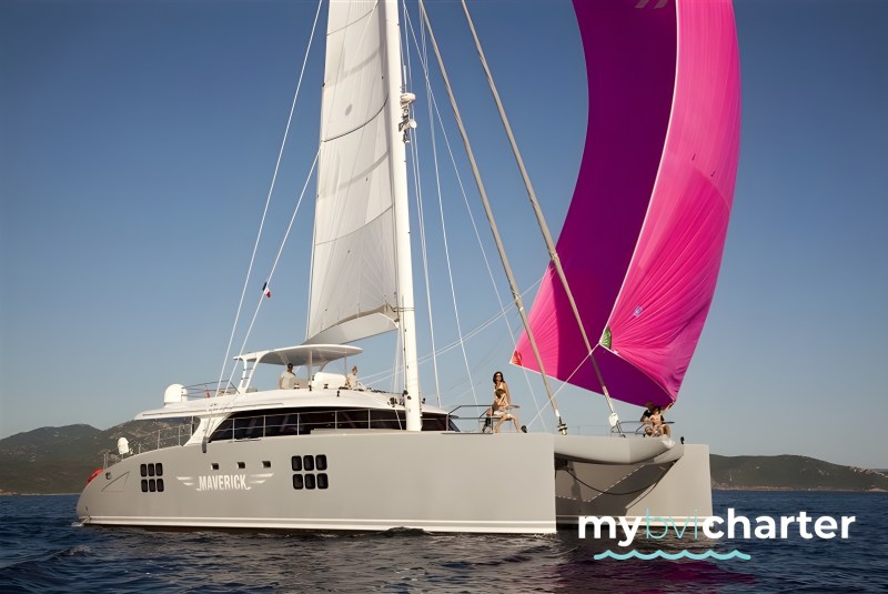 catamaran sailing in bvi