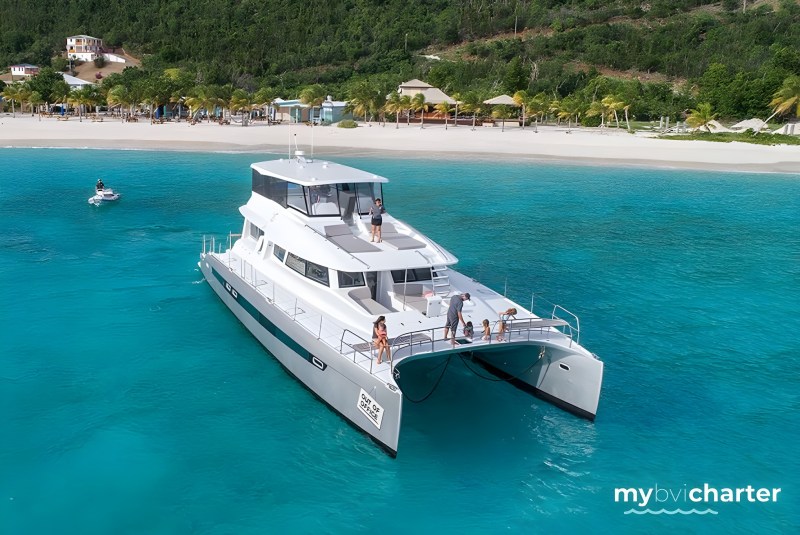 catamaran sailing in bvi