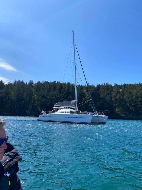 Passing between islands