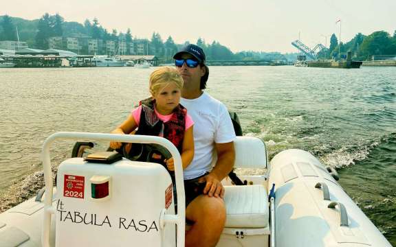 The captain receiving driving instructions