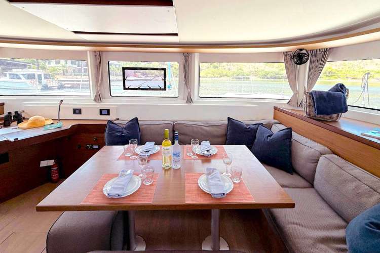 The interior dining area on Kerry Lee