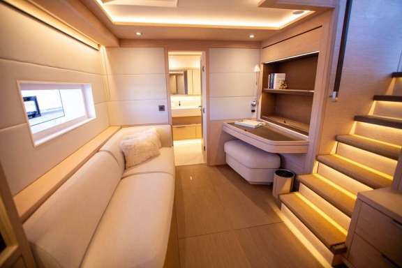 Master cabin office/lounge area