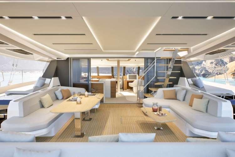 Aft cockpit with dining area