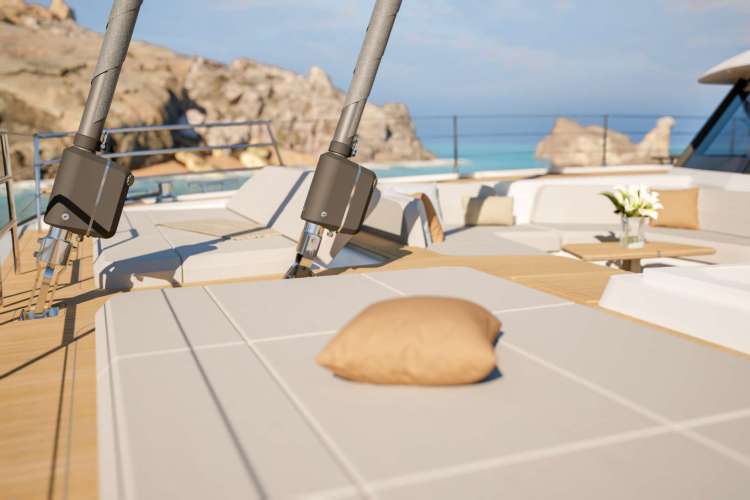 Foredeck lounging and sunning