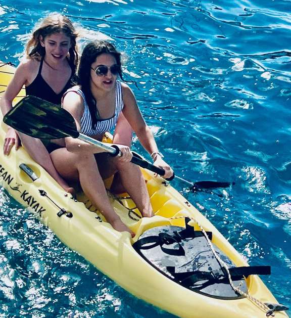 A kayak is available for guests.