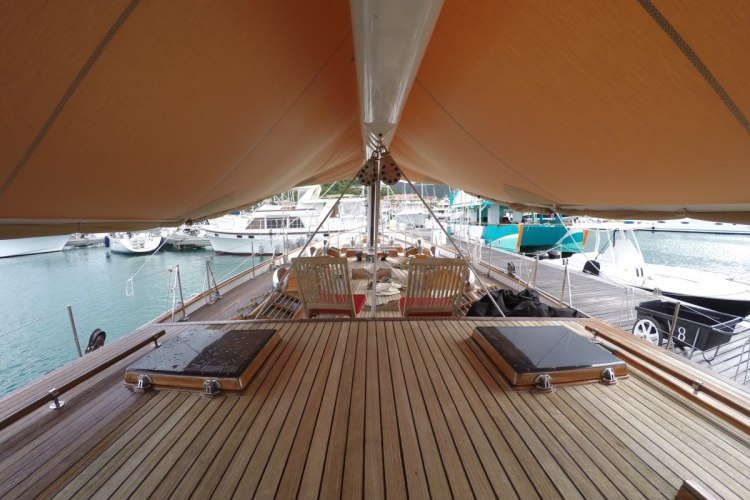 Open Deck with sun awning