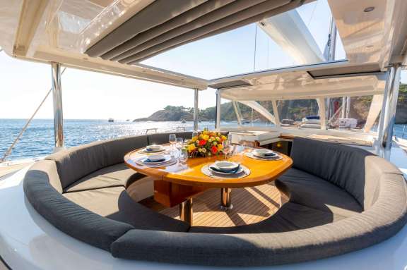 Upper dining available on Savarona