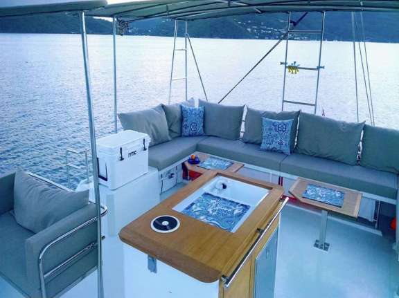 Flybridge with bimini