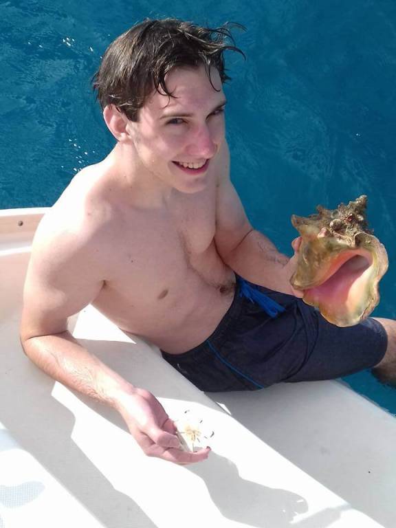 A quick peek before returning her to the water