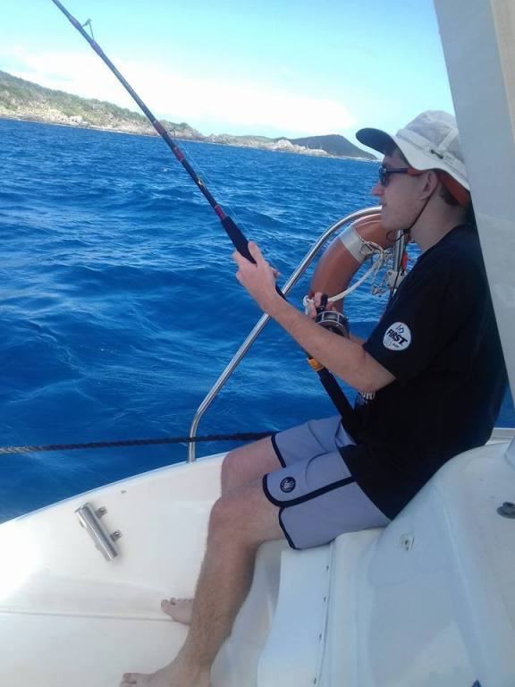 Fishing on the way to Anaegada