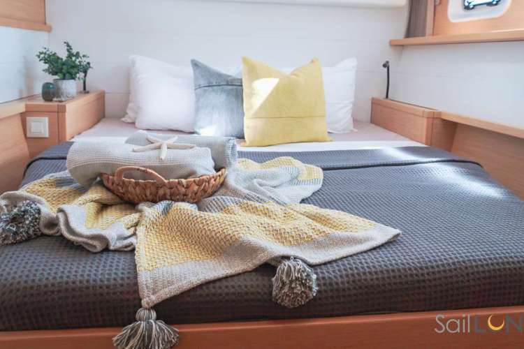 The staterooms offer ample, queen-size berths with touches of convenience, from reading lights to USB outlets and individual climate controls.