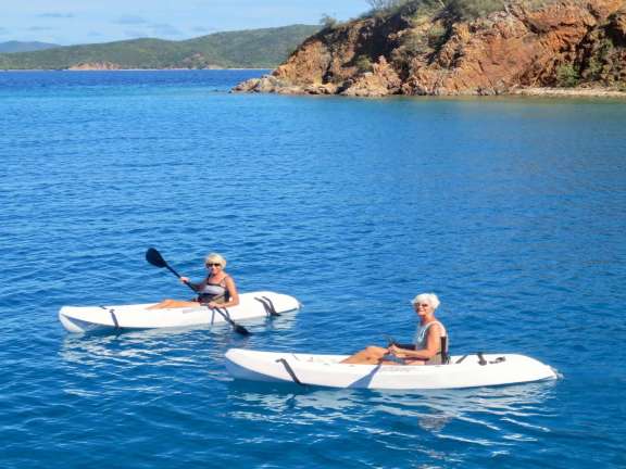 Kayaking around the bay