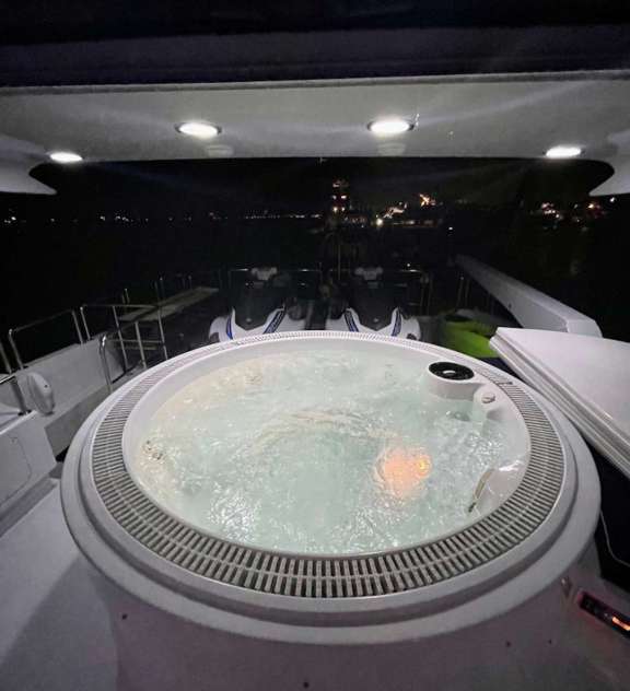 Hot tub at night