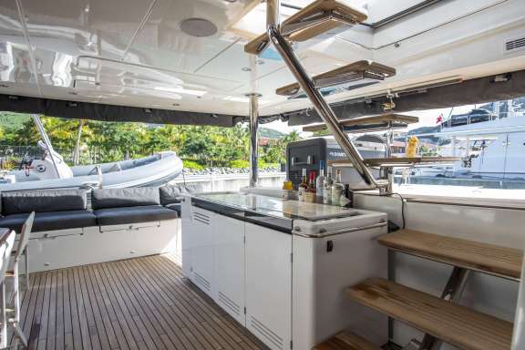 Outdoor Bar awaits You! Additional interior photos of Hulya are featured on the Guest Comments page