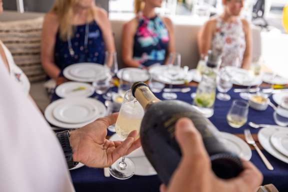 Paddle boarding on by.