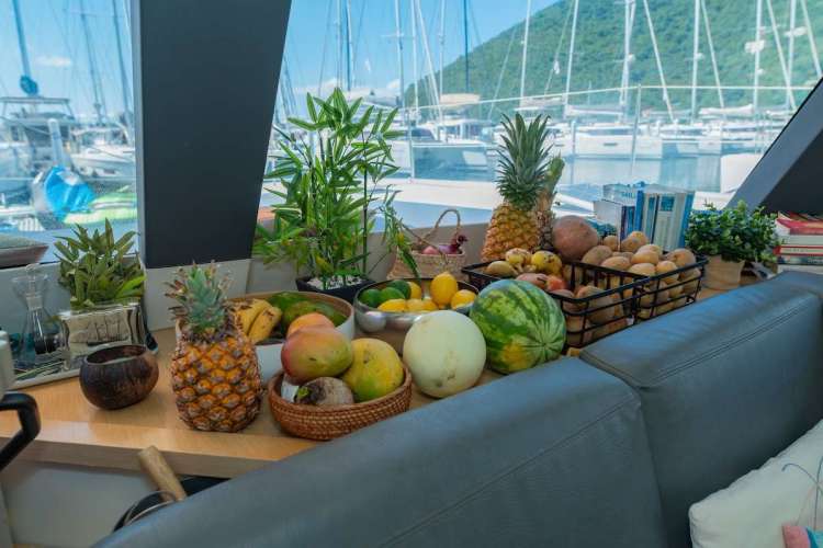 Fruit display in salon