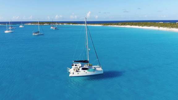 On anchor at Conception Island