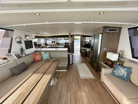 Flybridge seating area